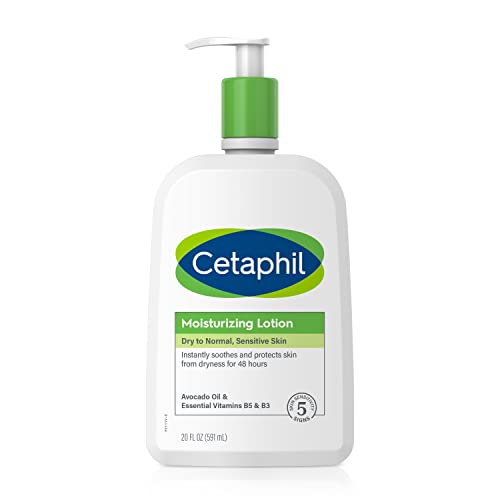 31XYHa4aeqL.jpg Cetaphil Body Moisturizer, Hydrating Moisturizing Lotion for All Skin Types, Suitable for Sensitive Skin, NEW 20 oz, Fragrance Free, Hypoallergenic, Non-Comedogenic - Image 1