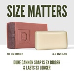 Duke Cannon Supply Co. Big Ass Brick of Bar Soap - Superior Grade, Large Men's Soap Made with Busch, All Skin Types, Masculine Sandalwood Scent, 10 oz. - Image 2