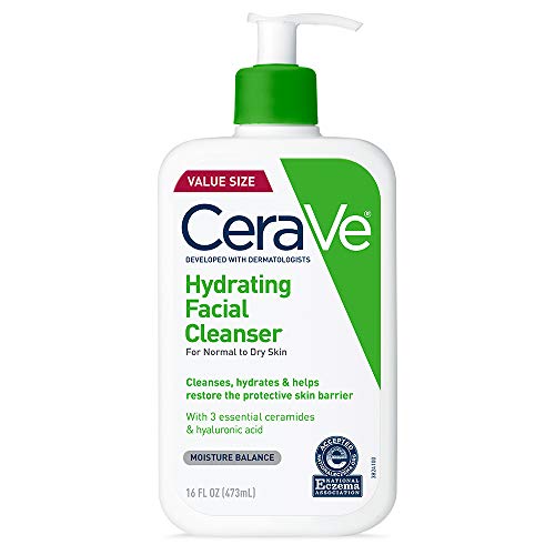 41YuSwjJUIL.jpg CeraVe Hydrating Facial Cleanser | Moisturizing Non-Foaming Face Wash with Hyaluronic Acid, Ceramides and Glycerin | Fragrance Free Paraben Free | 16 Fluid Ounce - Image 1