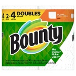 Bounty Select-A-Size Paper Towels, White, 2 Double Rolls = 4 Regular Rolls , 64 Count (Pack of 2)