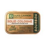Duke Cannon Supply Co. Solid Cologne for Men Bourbon (Woodsy, Charred Oak Barrel Scent) - Concentrated Balm, Travel-Friendly Convenient Tin, Made with Natural & Organic Ingredients, 1.5 oz (1 unit)