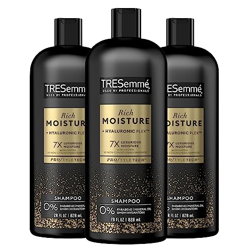 Version 1.0.0 TRESemmé Shampoo Moisture Rich 3 Count for Dry Hair Professional Quality Salon-Healthy Look and Shine Moisture Rich Formulated with Vitamin E and Biotin 28 oz - Image 1