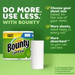 Bounty Quick-Size Paper Towels, White, 12 Family Triple Rolls = 36 Regular Rolls - Image 8